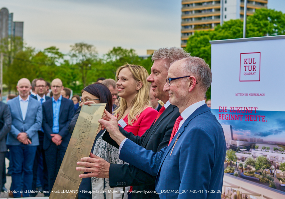 11. Mai 2017 - Grundsteinlegung für die LOGE und dem Kulturquadrat in Neuperlach